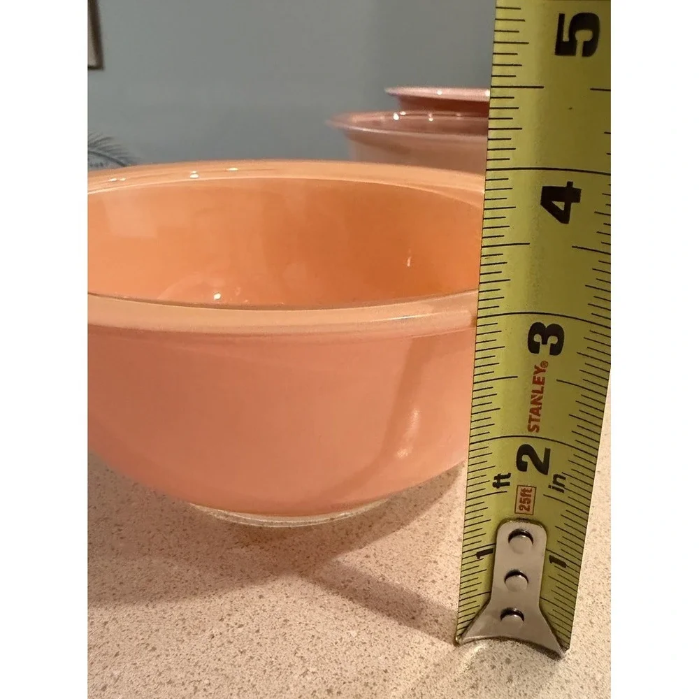 Vintage Pyrex Autumn Nesting Bowls Set of Three Made in the USA Rainbow Mixing